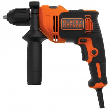 Дрель BEH550-QS ударная Omega, 550 Вт, быстрозажимной патрон 13 мм BLACK+DECKER-1