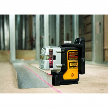 Уровень лазерный DW089K-XJ 3-х плоскостной с перекрестием, красный луч DeWALT-11