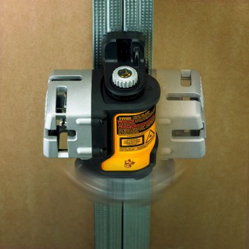 Уровень лазерный DW089K-XJ 3-х плоскостной с перекрестием, красный луч DeWALT-8