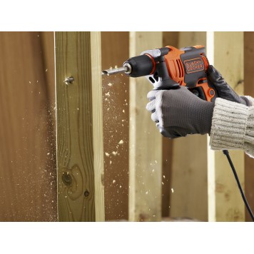 Дрель BEH710-QS ударная Omega, 710 Вт, быстрозажимной патрон 13 мм BLACK+DECKER-6