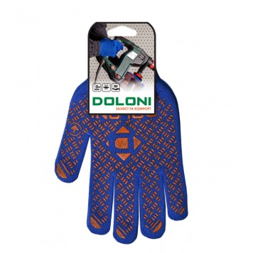 Перчатки 4450 трикотажные с ПВХ-рисунком размер 11 (2XL) DOLONI-2