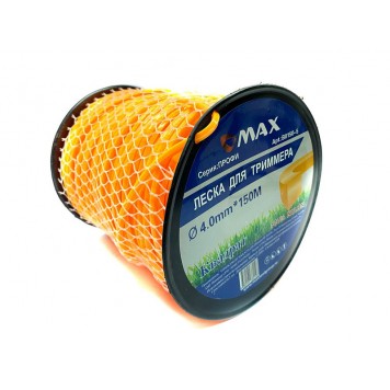 Леска B0150-5 "MAX для триммера 4,0мм*150м (сечение квадрат) Леска B0150-5 "MAX для триммера 4,0мм*150м (сечение квадрат)