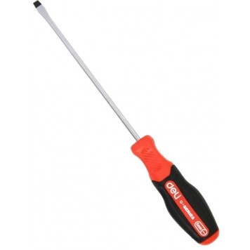 Отвёртка DL3442 шлиц SL3x150мм , матовый стержень, 2-х комп рукоять Deli