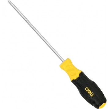 Отвертка Pozidriv Deli DL631003P PZ3x150мм сталь Cr-V, двухкомпонентная прорезиненная рукоять