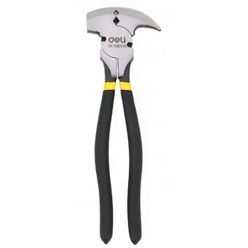 Плоскогубцы многофункциональные 5-в-1 Deli DL100310 250мм, (молоток, кусачки, гвоздодер, зажим, обжи