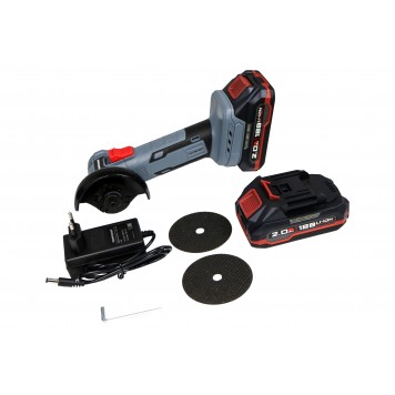 Угловая E0240 шлифмашина МИНИ бесщ. DGA-18B (18В, 76мм, Li-ion-2шт, 2.0Ач, 0-20000об/мин) PROFIPOWER