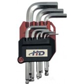 Ключи HD-0505 шестигр.9шт.н-р 1,5-10мм с шаром "H-D"