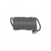 Шланг HD-LX0565 ПВХ спиральный для воздуха с фитингами 6,5х10мм 5м (PE) "H-D"