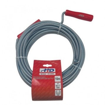 Трос HD-25005 для прочистки канализационных труб 9мм х 10м "H-D" Трос HD-25005 для прочистки канализационных труб 9мм х 10м "H-D"
