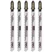 Пилки для электролобзика (5шт) по дереву Deli DH-QJT010-E3 тип T101B, 10TPI, 74мм