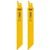 Полотна для сабельной пилы (2шт) по металлу Deli DH-WJT018-E2 , BIM, 18TPI, 150мм