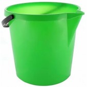 Ведро полипропилен, 12 л, с носиком, зеленое, арт. 400-201