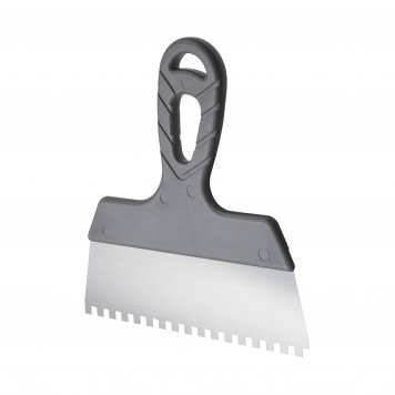 Шпатель 422 00 200 зубчатый «Эксперт» из нерж.стали 200мм, 6х6мм