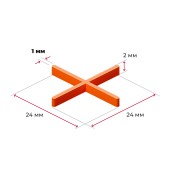 Распорки-крестики (СВП) шов 1 мм, 100 шт.
