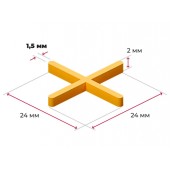 Распорки-крестики (СВП) шов 1,5 мм, 100 шт.