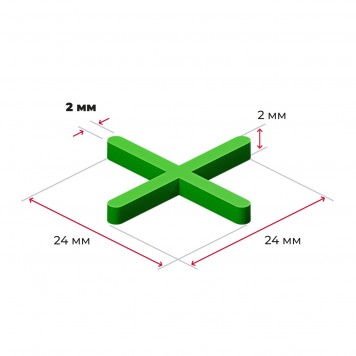 Распорки-крестики (СВП) шов 2 мм, 100 шт. Распорки-крестики (СВП) шов 2 мм, 100 шт.