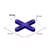Распорки-крестики (СВП) шов 3,5 мм, 100 шт.