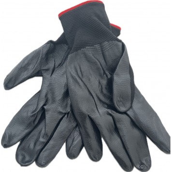 Перчатки нейлоновые YQ-16 с латексным покрытием черные 12/960 Перчатки нейлоновые YQ-16 с латексным покрытием черные 12/960