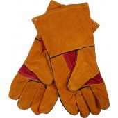 Перчатки сварщика замш длин (КРАГИ ОРАНЖ)