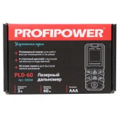 Дальномер E0268 лазерный PROFIPOWER 60 метров PLD-60