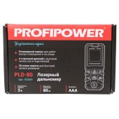 Дальномер E0269 лазерный PROFIPOWER 80 метров PLD-80