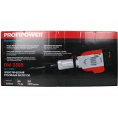 Отбойный E0302 молоток электрический PROFIPOWER ОМ-2500 (2500Вт, 75Дж, HEX30)