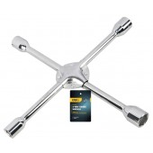 Ключ DL4414 балонный усиленный крестообразный длина 350мм, головки 17x19x21x23мм,Deli