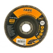Круг 663408 лепестковый абразивный 125х22,2мм, зерно 100 "Targ"