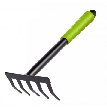 Грабли DL580813 садовые ручные пятизубчатые длина 30 см, защита от ржавчины и коррозии Deli