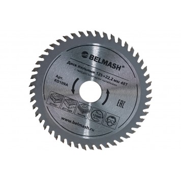 Диск RD109A пильный BELMASH 125×22,2/20 48Т