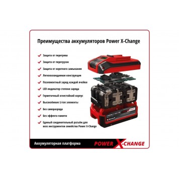 Газонокосилка PXC GE-CM 18/33 аккумуляторная (1x4,0 А/ч), арт. 3413260 Einhell-7