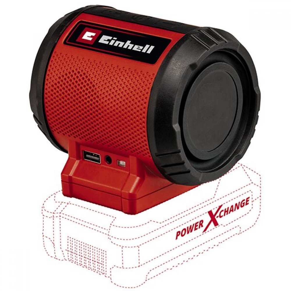 Купить Колонка беспроводная PXC TC-SR 18 Li BT-Solo, 2х3 Вт, Bluetooth 5.0,  AUX, USB (4514150) Einhell - по цене 3 063 ? в Крыму с бесплатной доставкой  по Симферополю в интернет-магазине ALET.TOOLS -