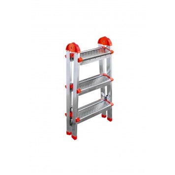 Стремянка стальная 3 ступенчатая двухсторонняя-3