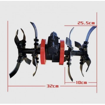 Насадка-культиватор E0076 3 в 1 для триммера 26 мм (9T)-1