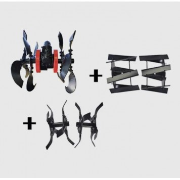 Насадка-культиватор E0076 3 в 1 для триммера 26 мм (9T)-2
