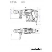 Отбойный MHEV 5 BL молоток 1150 Вт, 8.7 Дж (600769500) METABO