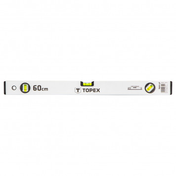 Уровень 29C302 алюминиевый 60 см, 3 глазка ТОРЕХ Уровень 29C302 алюминиевый 60 см, 3 глазка ТОРЕХ