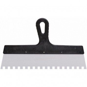 Шпатель (Польша) зубчатый 250 мм, зуб 10х10 мм