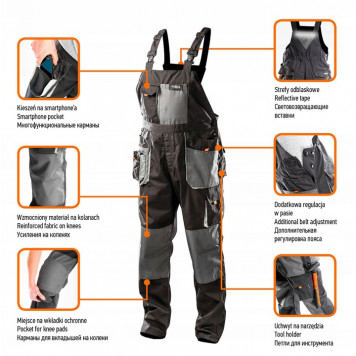 Полукомбинезон 81-240-XXL рабочий, pазмер XXL/58 NEO-5