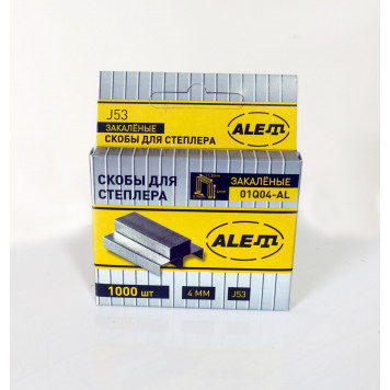 Скобы 01Q04-AL 4 х 11,3 х 0,7 мм, 1000 шт. ALET-3