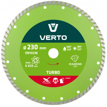 Диск 61H3Р8 алмазный 180 мм TURBO VERTO