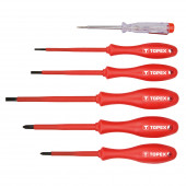 Набор 39D155 отвёрток диэлектрических красных 6 шт. ТОРЕХ