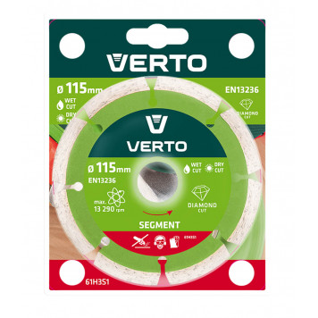 Диск 61H3S1 алмазный 115 мм сегмент VERTO-1
