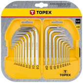 Ключи 35D952 шестигранные и TORX набор короткие 18 шт. ТОРЕХ