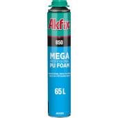 Пена монтажная летняя 850P MEGA профессиональная 850 мл (65 л) AKFIX