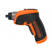 Аккумуляторная отвертка CS3652LC-XK c угловой насадкой (винтоверт) BLACK+DECKER