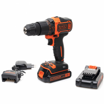 Шуруповёрт BDCHD18KB-XK ударный 18 В BLACK+DECKER