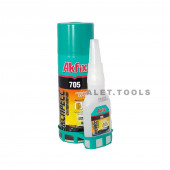 Клей 705 экспресс для МДФ и дерева (25 г клей+100 мл активатор) AKFIX до 09.25