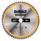 Диск DT1960-QZ пильный CONSTRUCT 305х30 мм, 60 зубьев, ATB -5° DEWALT