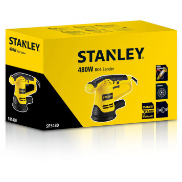 Шлифмашинка SRS480-RU эксцентриковая 125 мм, 480 Вт STАNLEY-1